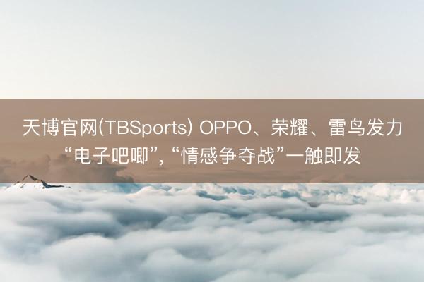 天博官网(TBSports) OPPO、荣耀、雷鸟发力“电子吧唧”， “情感争夺战”一触即发
