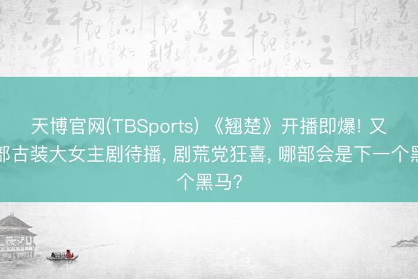 天博官网(TBSports) 《翘楚》开播即爆! 又有5部古装大女主剧待播， 剧荒党狂喜， 哪部会是下一个黑马?